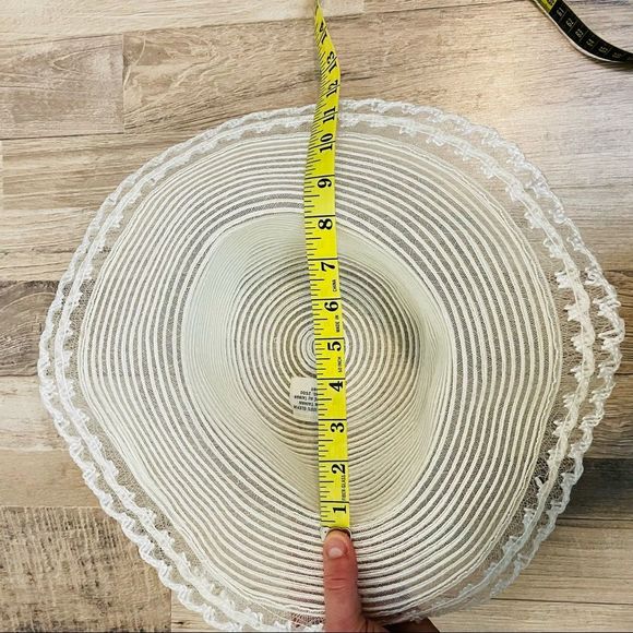 Vintage | Lace Olefin Garden Party Hat - Picture 6 of 6